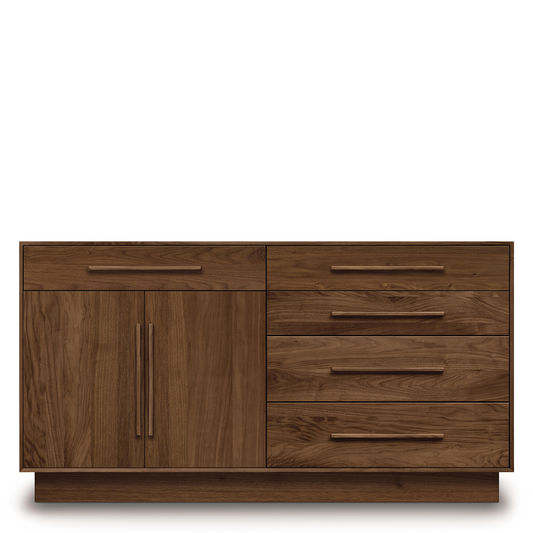 Moduluxe 35 Dresser (4 Drawers on Right 1 Drawer Over 2 Doors on Left)