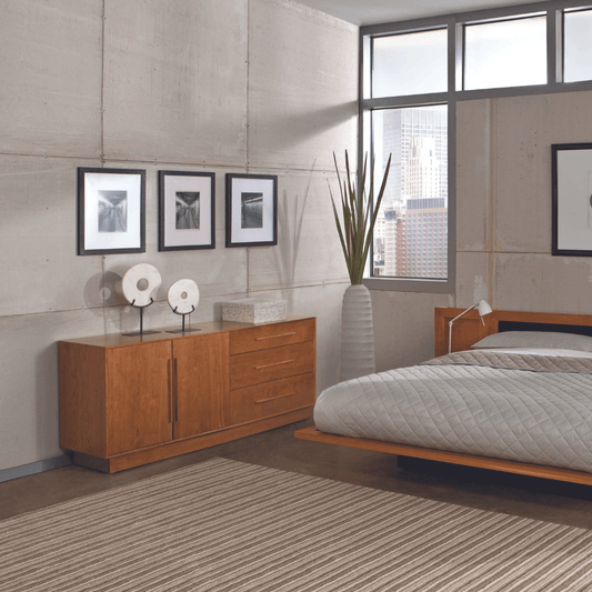 Moduluxe 29 Dresser (3 Drawers on Right, 2 doors on Left)